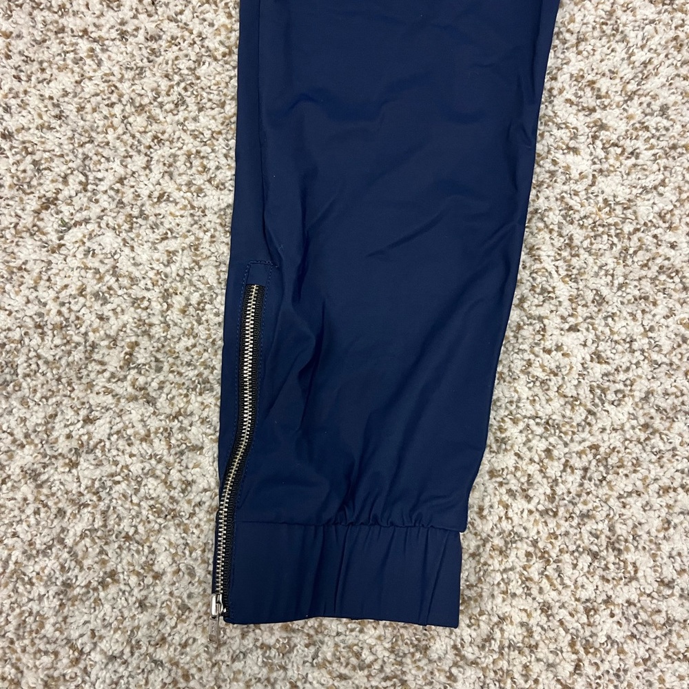 ZYIA Navy Everywhere Zipper Joggers Active Pants - Picture 7 of 8